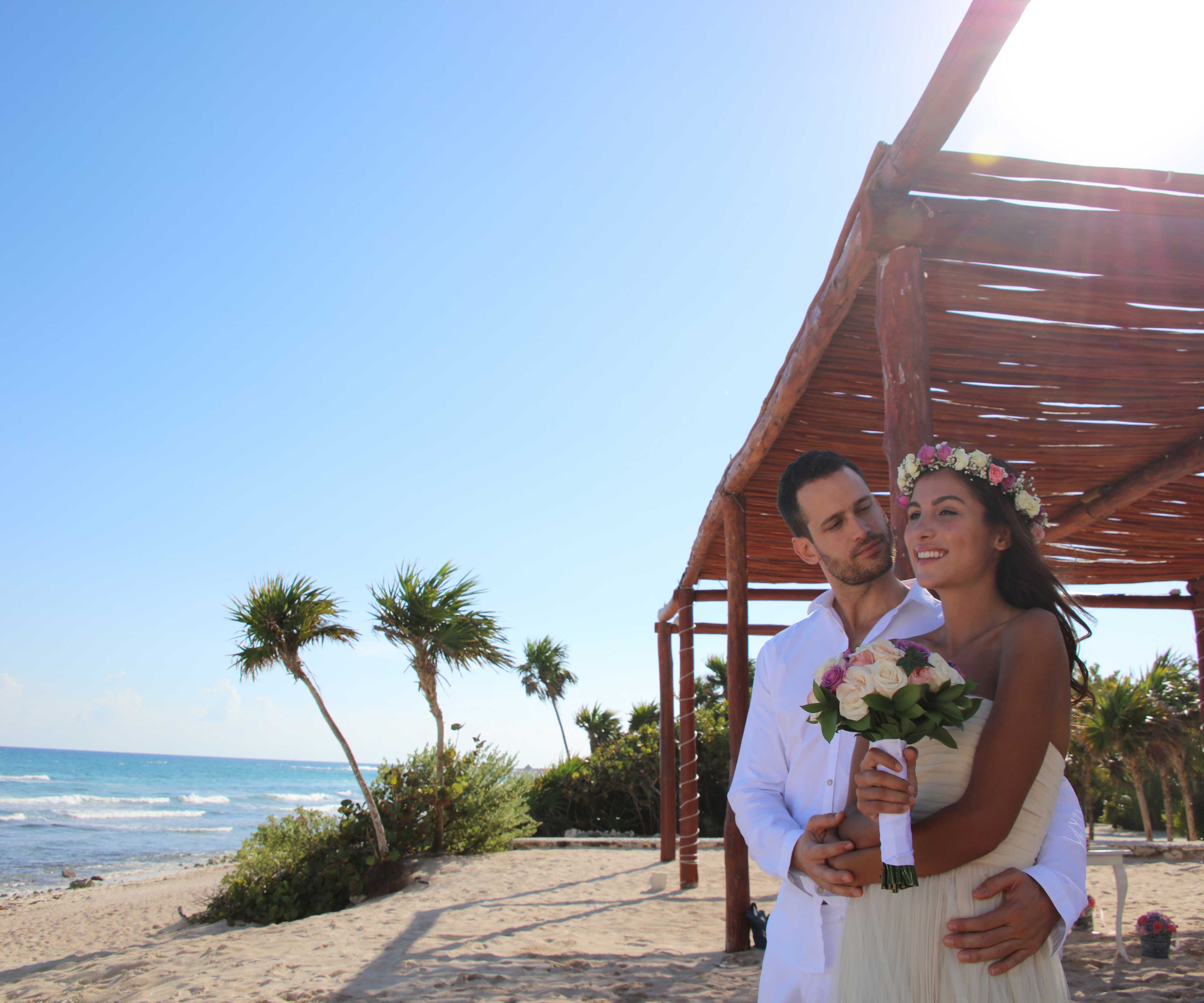 Bodas en la playa en Riviera Maya